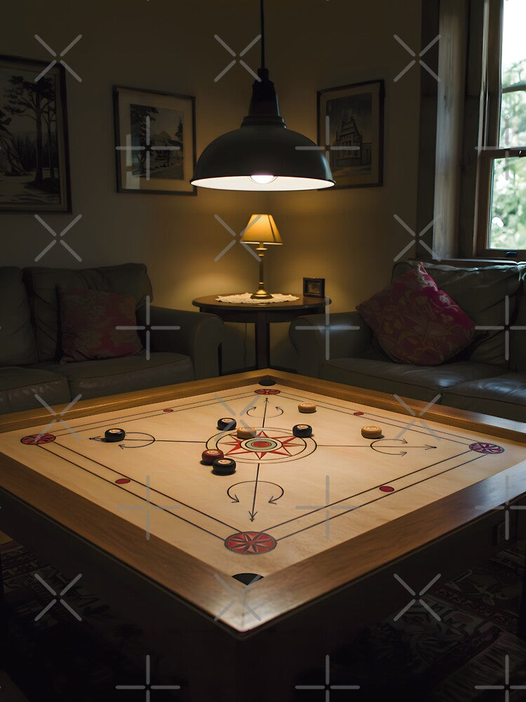 Cozy Game Night – Carrom Board at Home by InkoraLab T-Shirts, Hoodie, Sweatshirt | BlankRebels.com (Image 3)