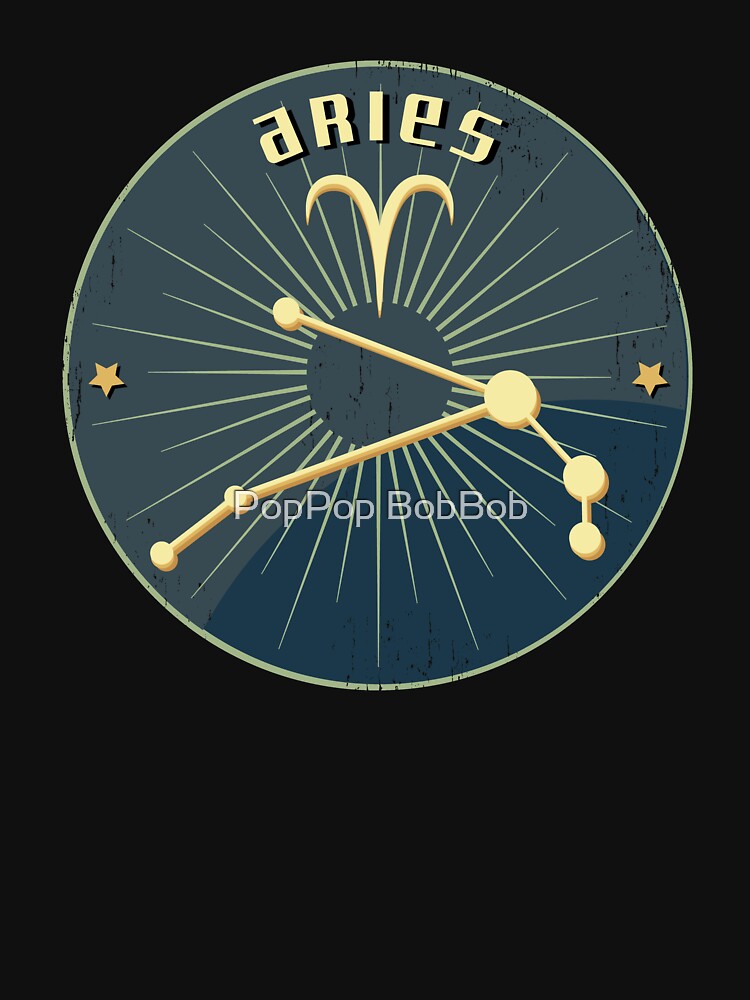 Retro Zodiac Birthday - Horoscope Zodiac Aries by PopPop BobBob T-Shirts, Hoodie, Sweatshirt | BlankRebels.com (Image 3)