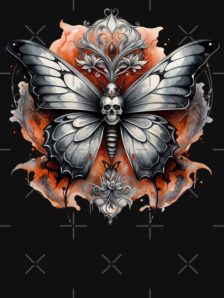 gothic watercolor butterfly by lotsagoth T-Shirts, Hoodie, Sweatshirt | BlankRebels.com (Image 3)