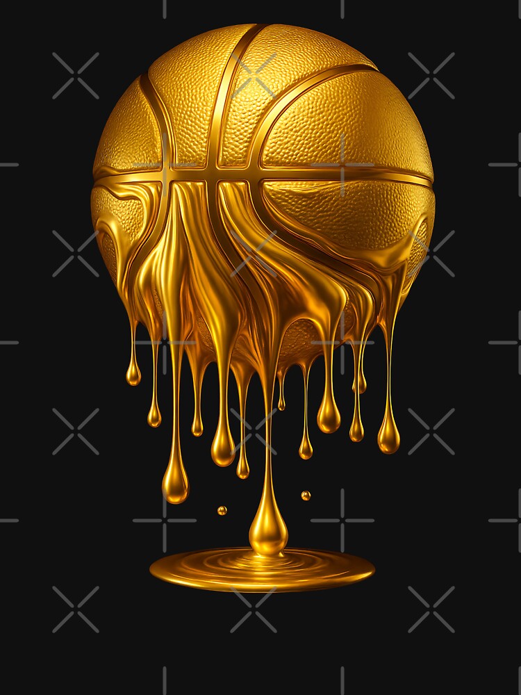 Dripping Gold Basketball Hoop Slam Dunk Basketball Funny by FunToTheFullest T-Shirts, Hoodie, Sweatshirt (Image 3)