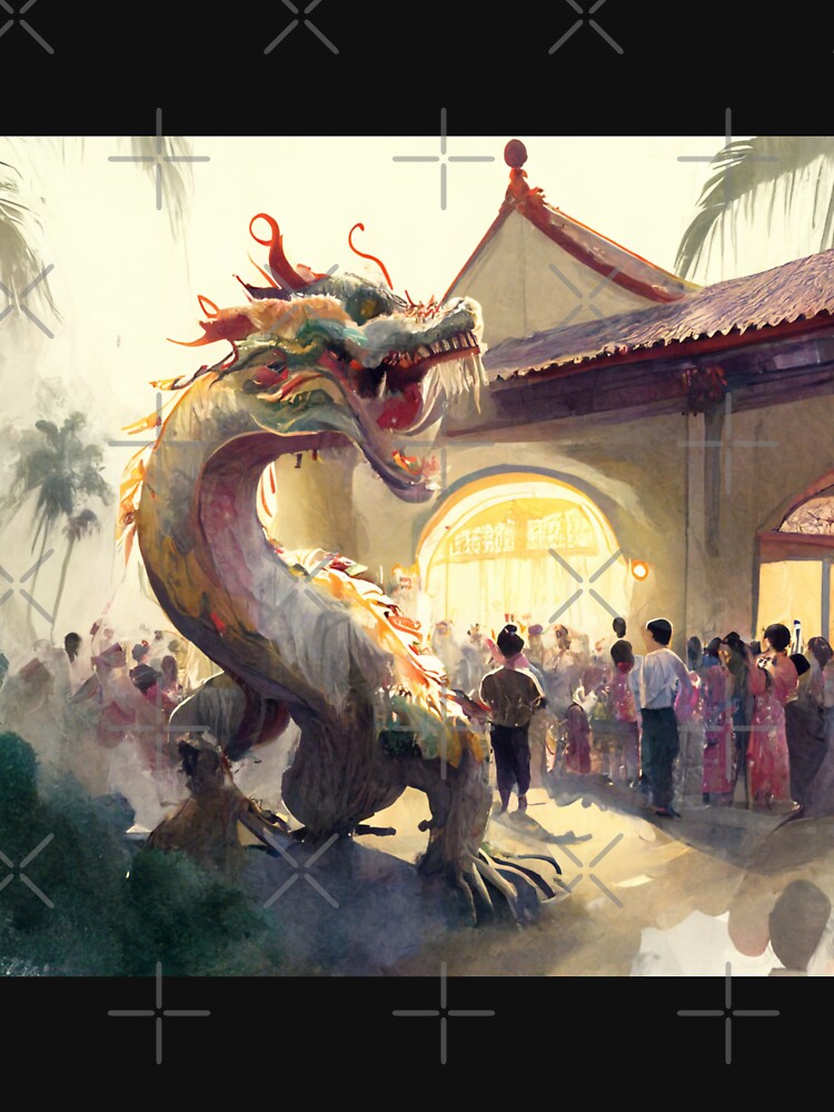 Chinese New Year Exclusive T-Shirt: Celebrate with our Design full of Cultural Elements! by BeerBot Hoodie,... (Image 3)
