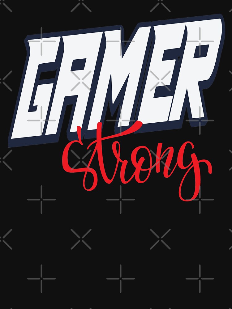 Gamer Strong Video Gaming Words Gamers Use.  I Love Playing Esports! by WordsGamersUse T-Shirts, Hoodie, Sweatshirt (Image 3)