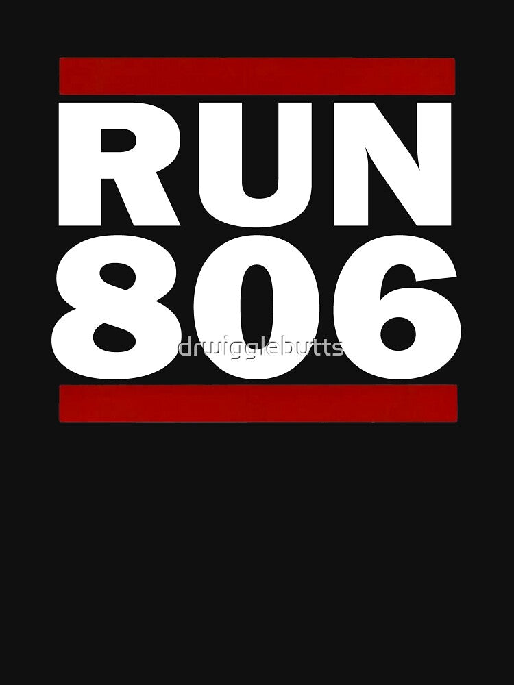 I Run 806 area code Design Riverside Running Design Gift by drwigglebutts T-Shirts, Hoodie, Sweatshirt (Image 3)