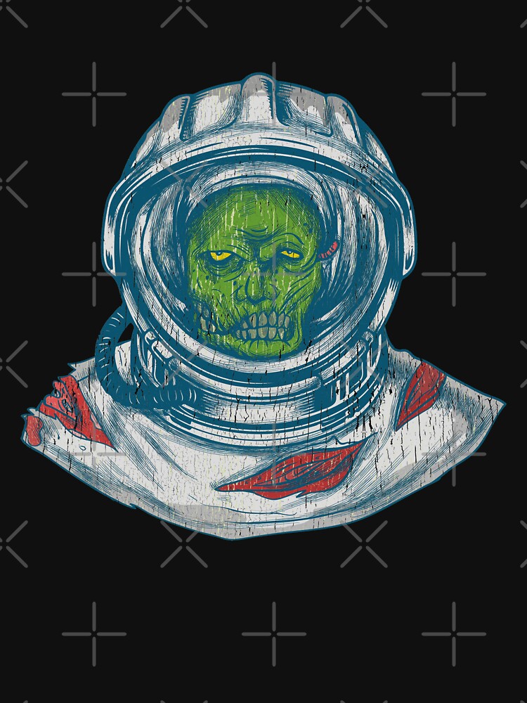 Scary Halloween Creepy Astronaut Zombie by UniQueensShop T-Shirts, Hoodie, Sweatshirt | BlankRebels.com (Image 3)