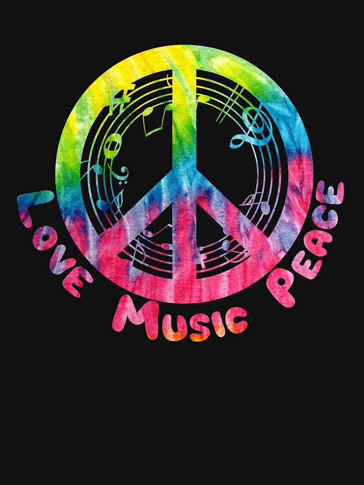 Love, Music, Peace - Hippie Peace Sign by Ventein T-Shirts, Hoodie, Sweatshirt | BlankRebels.com (Image 3)