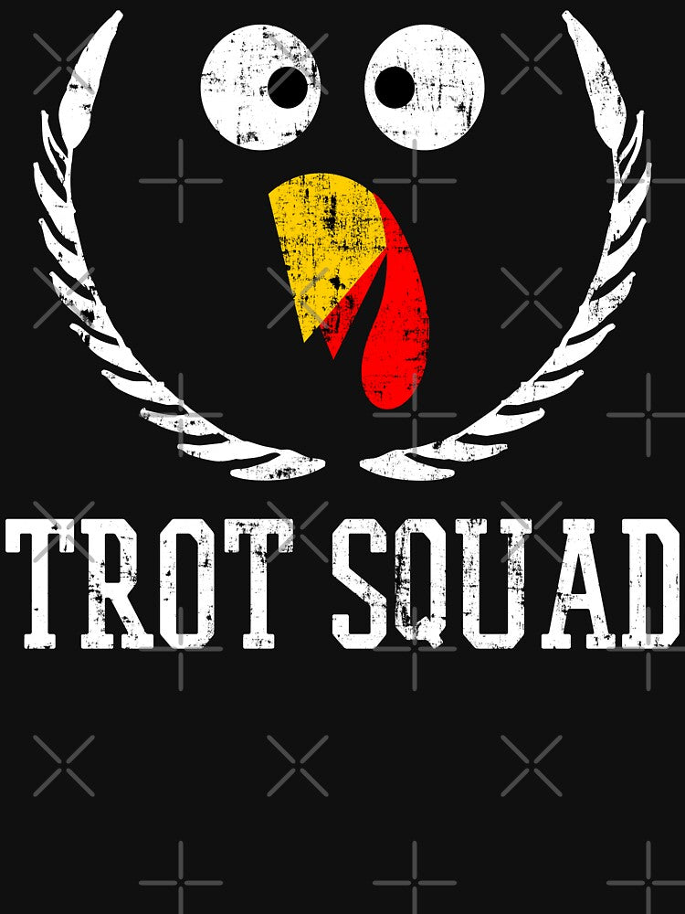 Trot Squad Thanksgiving Day Funny Turkey Face Running Gifts by ThreeFngrs T-Shirts, Hoodie, Sweatshirt (Image 3)