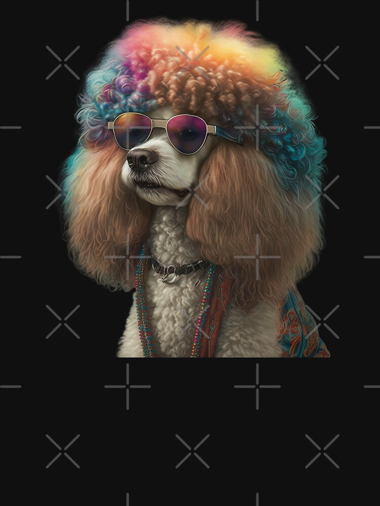 Hippie poodle by AnimalArtPhotos T-Shirts, Hoodie, Sweatshirt | BlankRebels.com (Image 3)