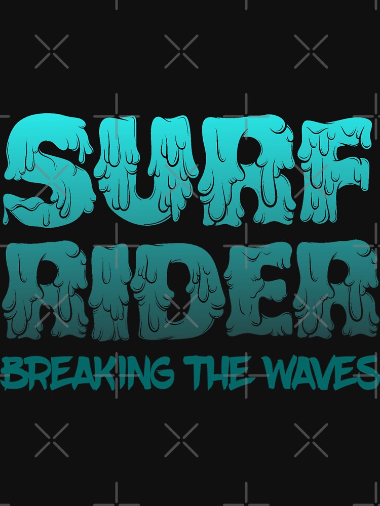 Surf Rider Breaking The Waves by Tshirt-emporium