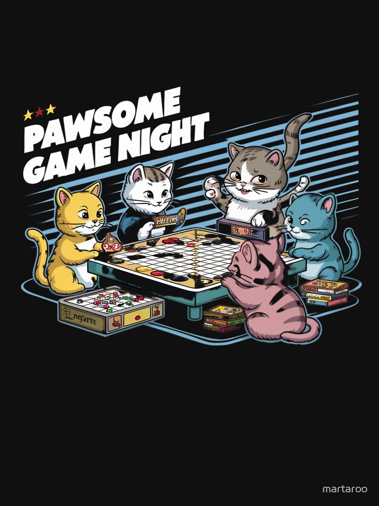 Pawsome Game Night by martaroo T-Shirts, Hoodie, Sweatshirt | BlankRebels.com (Image 3)