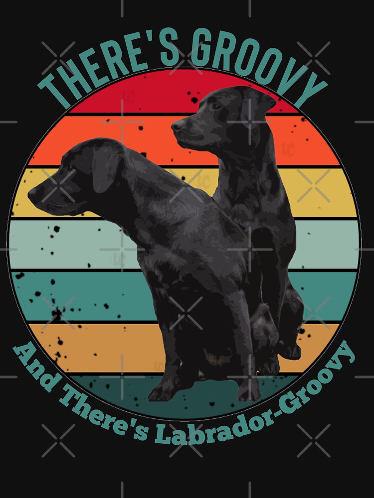 Vintage Groovy Labrador Retriever Design by LifeCrush T-Shirts, Hoodie, Sweatshirt | BlankRebels.com (Image 3)