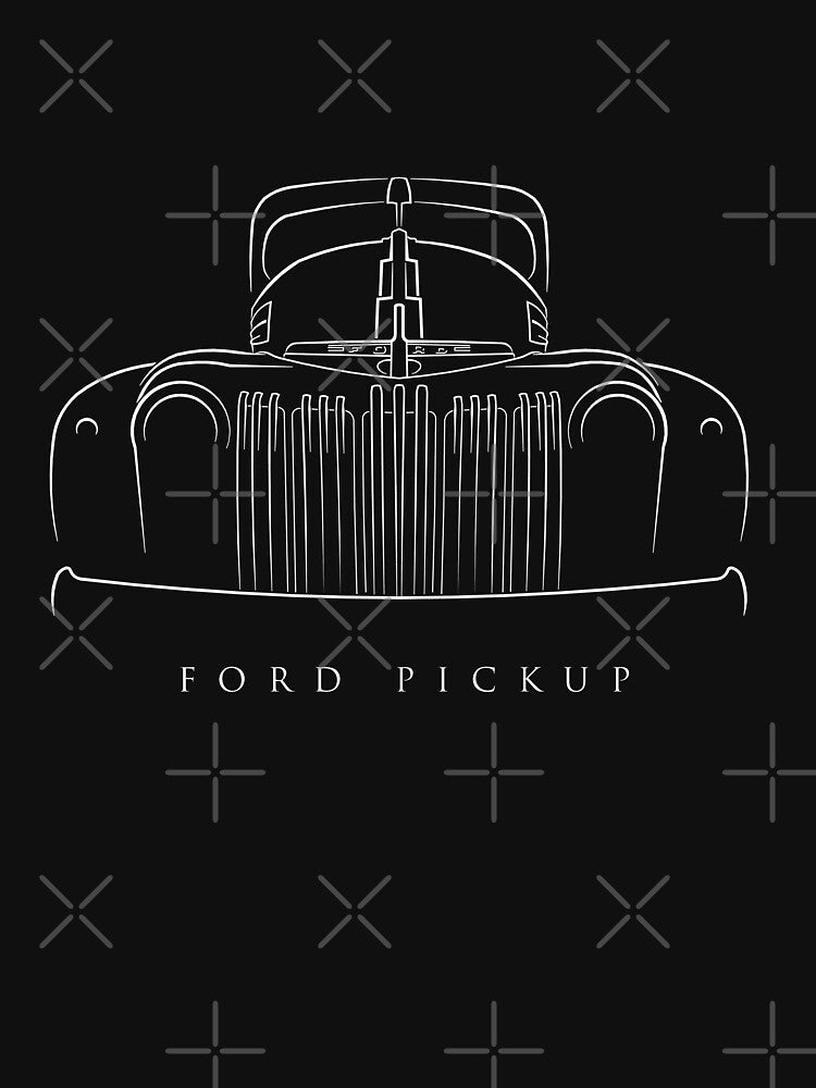 1946 Ford Pickup - Stencil by mal-photography T-Shirts, Hoodie, Sweatshirt | BlankRebels.com (Image 3)