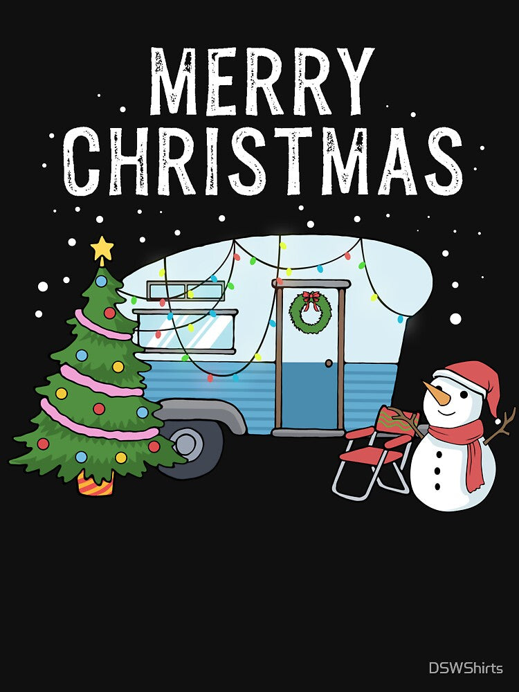 Merry Christmas Camping Campfire Tent Outdoor Camper by DSWShirts T-Shirts, Hoodie, Sweatshirt | BlankRebels.com (Image 3)