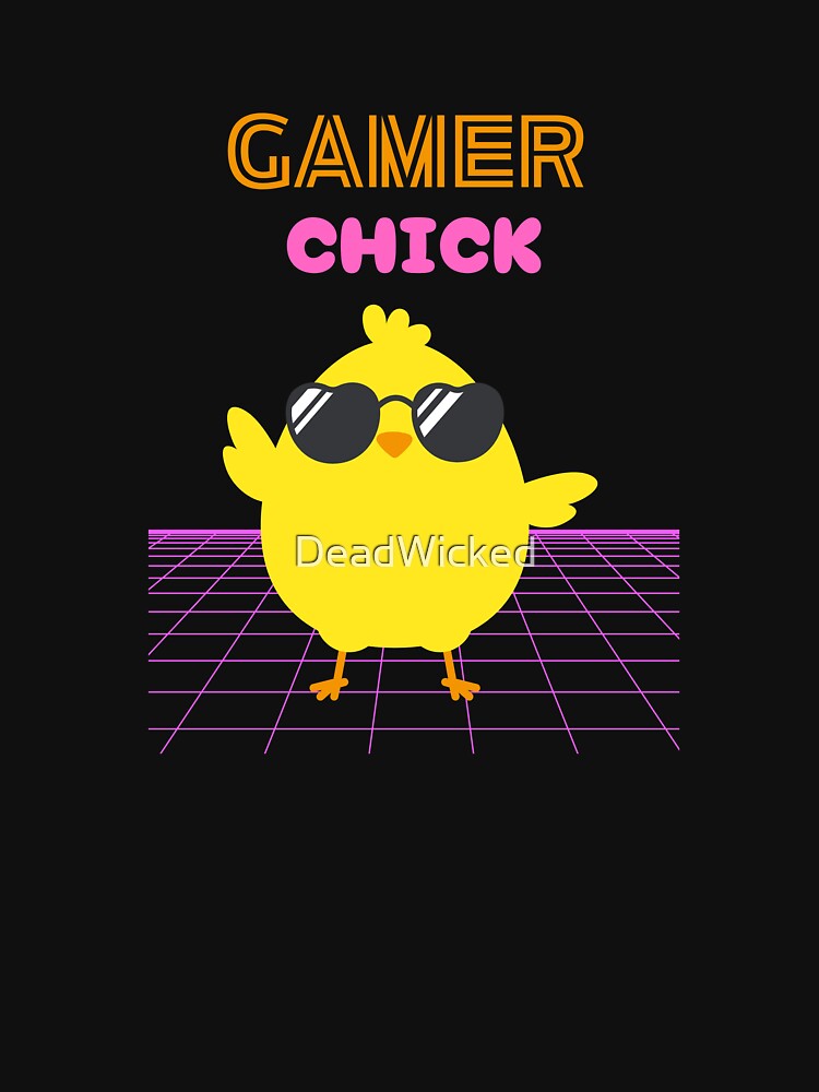 Gamer Chick Cute Girl Gamer by DeadWicked T-Shirts, Hoodie, Sweatshirt | BlankRebels.com (Image 3)