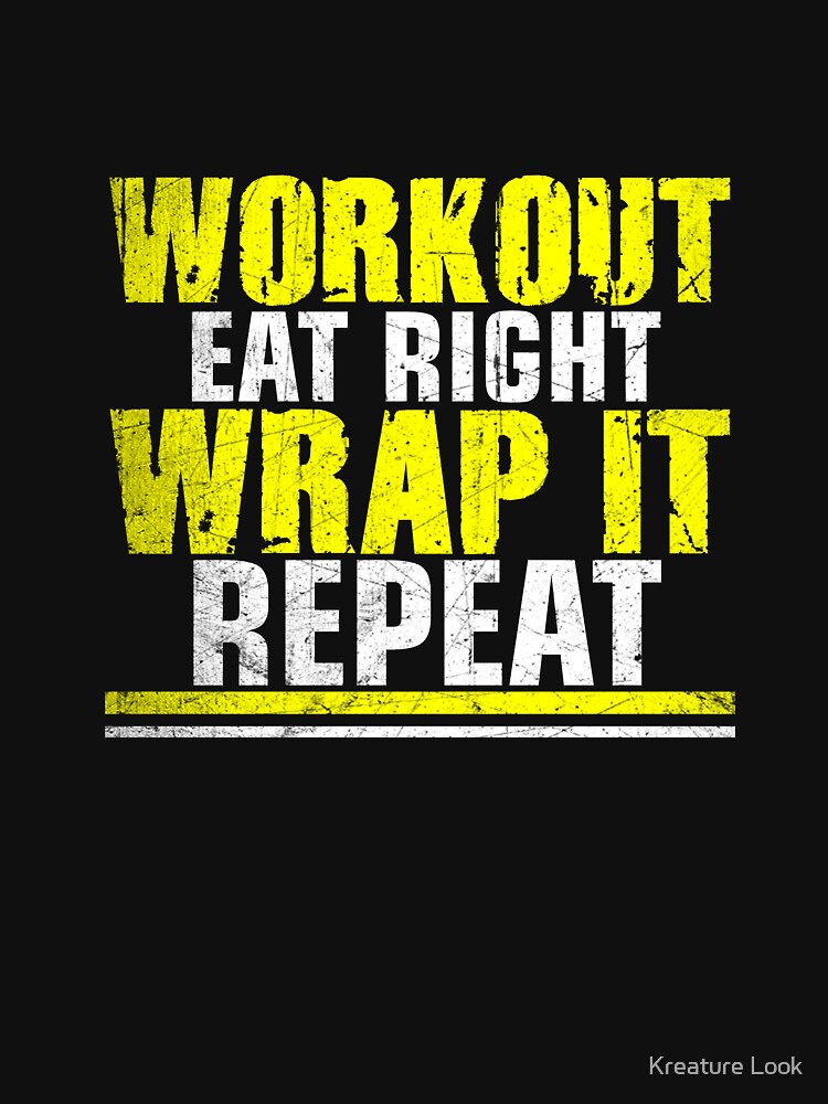 Workout Wrap IT | gym shirts | men fitness | funny exercise shirt | funny fitness shirts | workout clothes |... (Image 3)