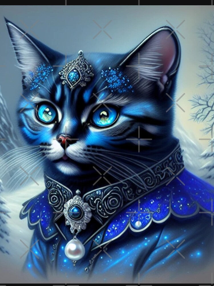 Mystical and Majestic: A Jewel-Encrusted Gothic Cat Art Print by Nocturne  Paws T-Shirts, Hoodie, Sweatshirt (Image 2)