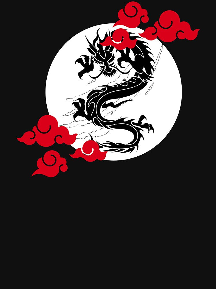 Japanese Black Dragon by yusufstry T-Shirts, Hoodie, Sweatshirt | BlankRebels.com (Image 3)