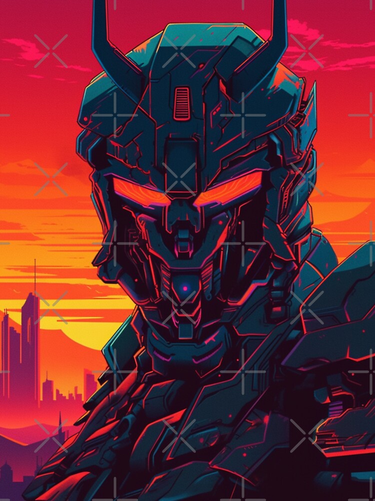 Neon Retrowave Cyber Demon #5 by RESToRAPTOR T-Shirts, Hoodie, Sweatshirt | BlankRebels.com (Image 3)