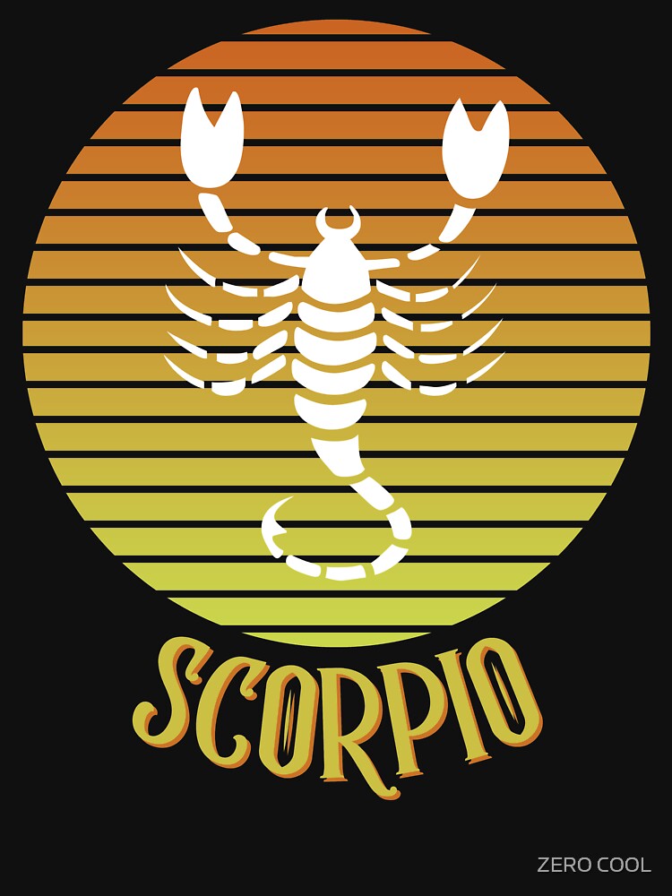 Scorpio Vintage Zodiac Astrological Sign Retro Rainbow T-Shirts, Hoodie, Sweatshirt