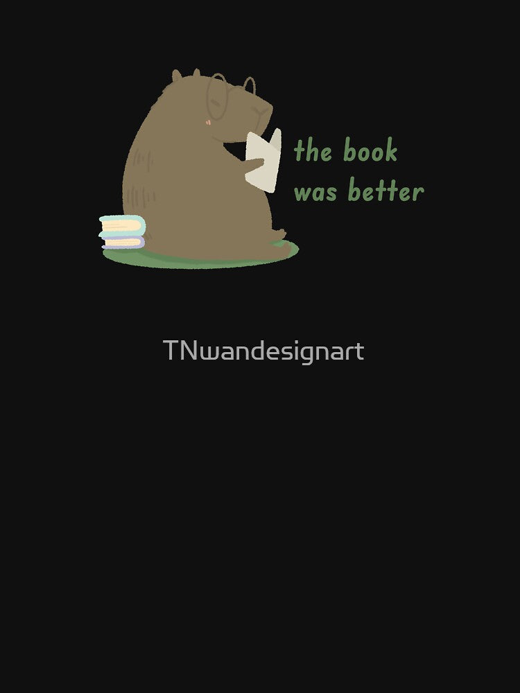 capybara read book - book aesthetic by TNwandesignart T-Shirts, Hoodie, Sweatshirt | BlankRebels.com (Image 3)