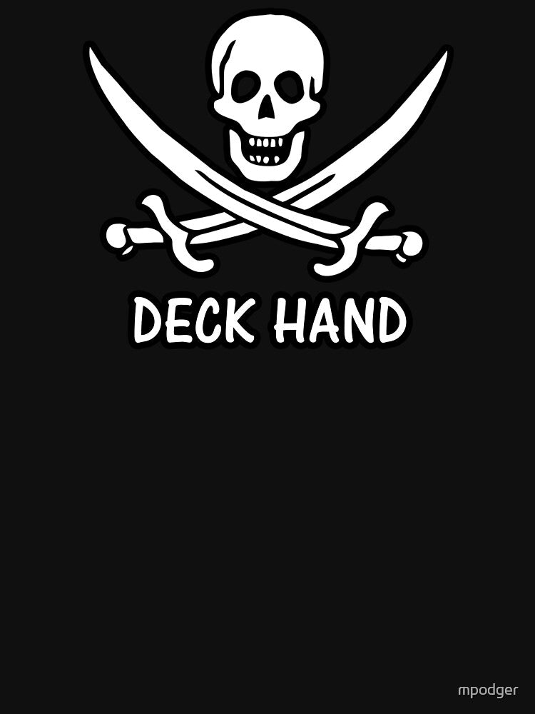 Pirate 34 DECK HAND by mpodger T-Shirts, Hoodie, Sweatshirt | BlankRebels.com (Image 3)