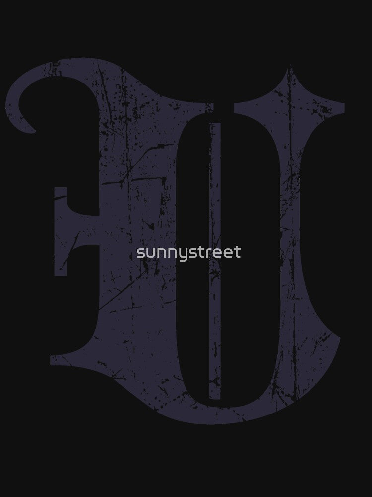 Dark Grunge Monogram Letter "U" Blackletter by SunnyStreet T-Shirts, Hoodie, Sweatshirt | BlankRebels.com (Image 3)