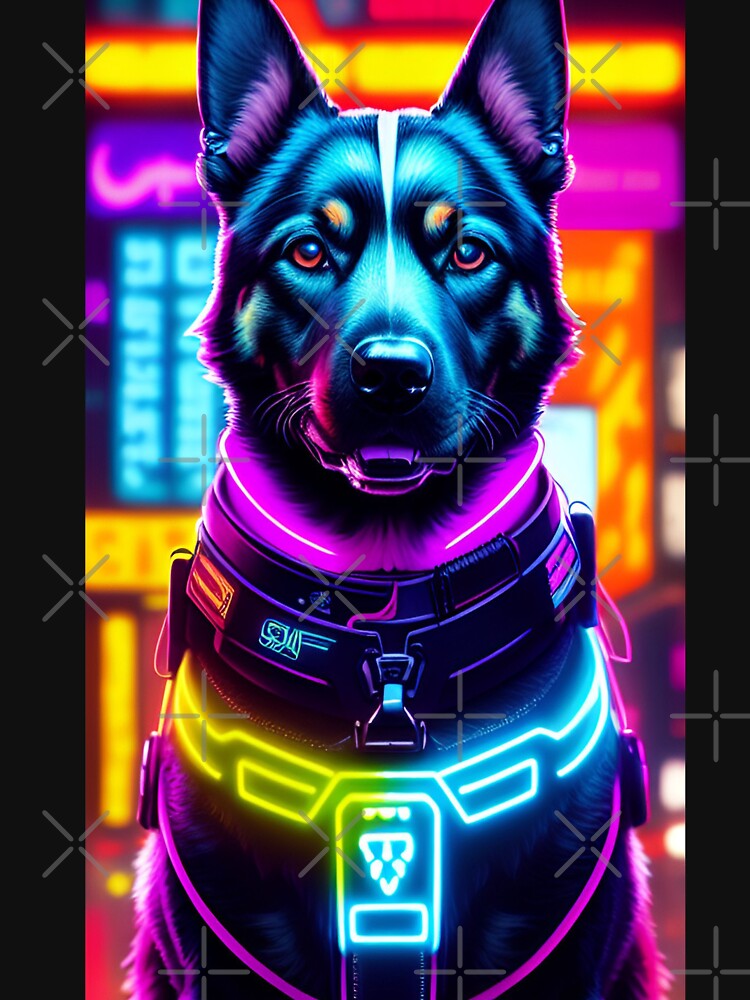 Cyberpunk Dog by CyberArtWorld T-Shirts, Hoodie, Sweatshirt | BlankRebels.com (Image 3)