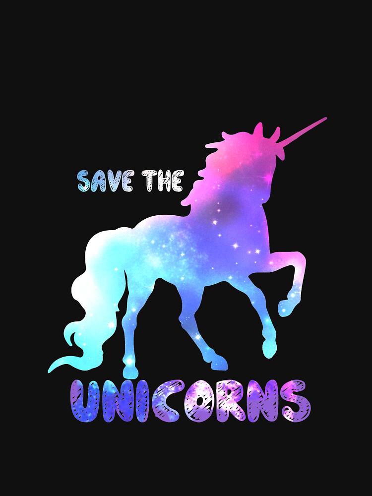 Save the Unicorns - by thedangernoodle T-Shirts, Hoodie, Sweatshirt | BlankRebels.com (Image 3)