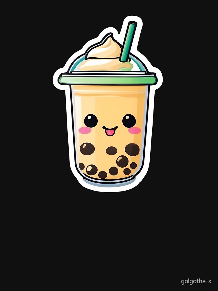 Kawaii Face Bubble Tea by golgotha-x T-Shirts, Hoodie, Sweatshirt | BlankRebels.com (Image 3)