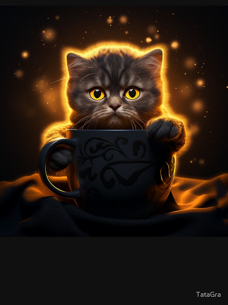 Cat Coffee by TataGra T-Shirts, Hoodie, Sweatshirt | BlankRebels.com (Image 3)