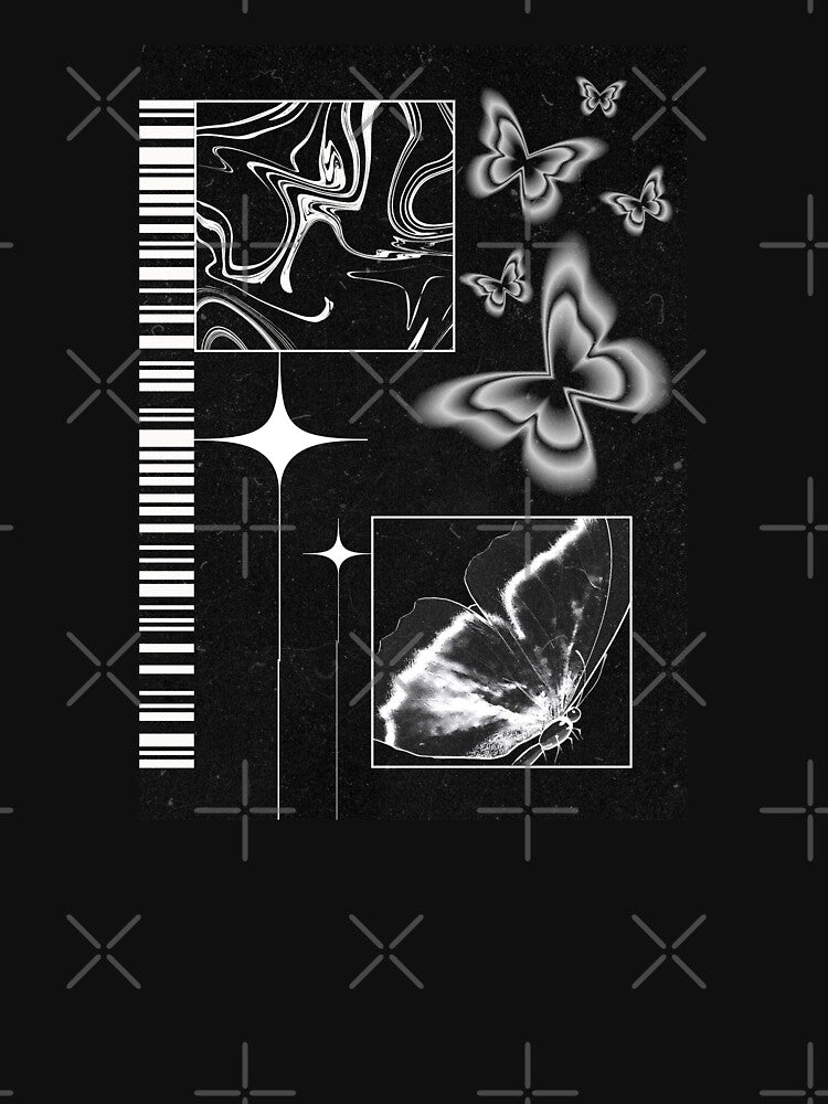 Butterfly Y2K Aesthetic Graphic by ArtsieAxxie T-Shirts, Hoodie, Sweatshirt | BlankRebels.com (Image 3)
