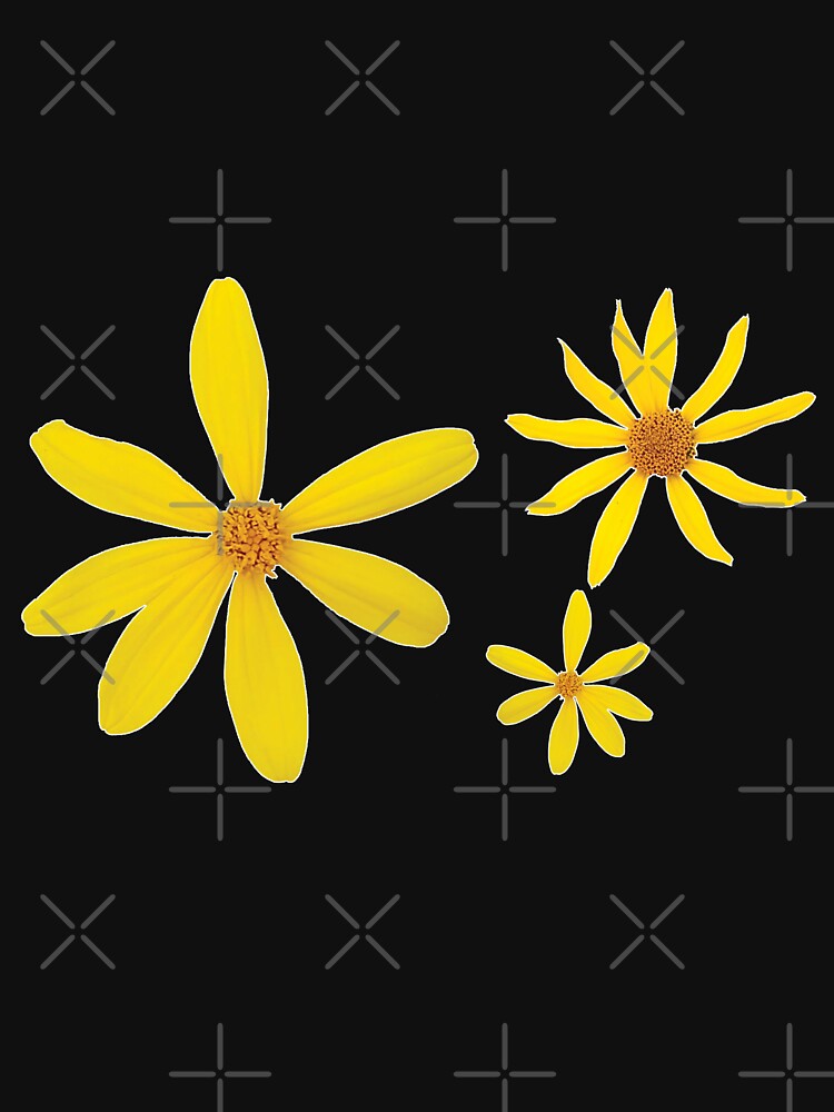Wild Floral Summer Pattern - Black by glategan T-Shirts, Hoodie, Sweatshirt | BlankRebels.com (Image 3)