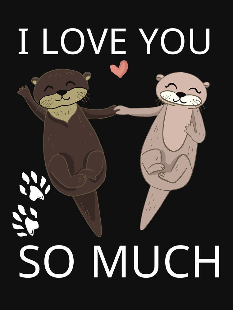 Significant Otters greetings card by Dailyanimal T-Shirts, Hoodie, Sweatshirt | BlankRebels.com (Image 3)