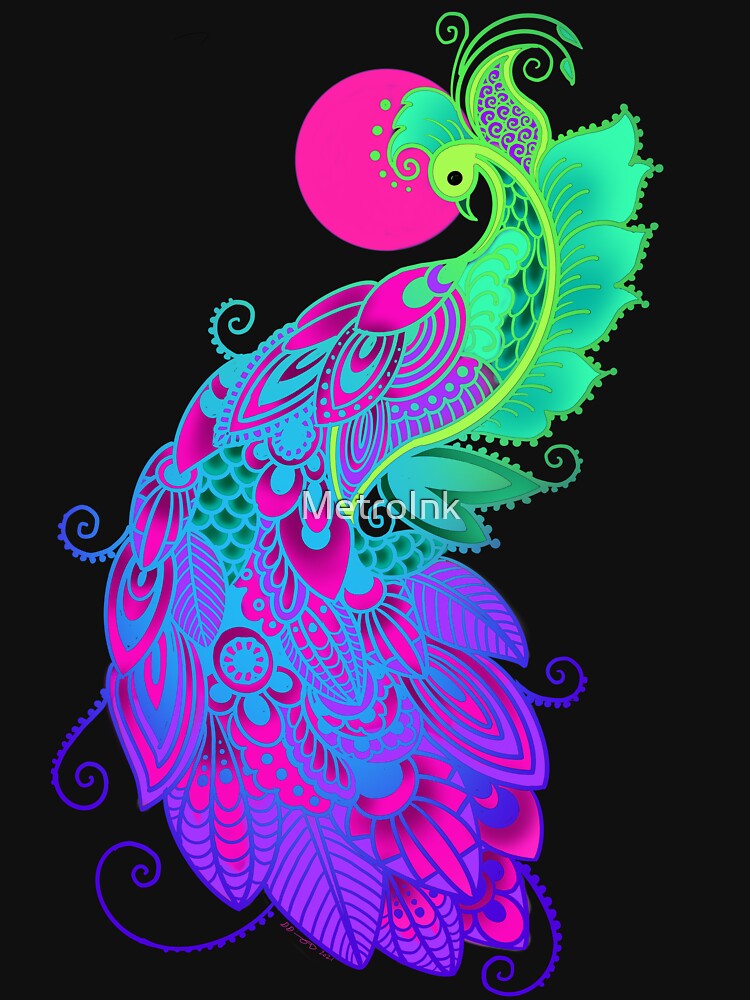 Peacock by MetroInk T-Shirts, Hoodie, Sweatshirt | BlankRebels.com (Image 3)