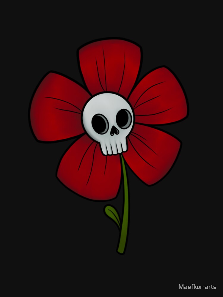 Skull Flower by Maeflwr-arts