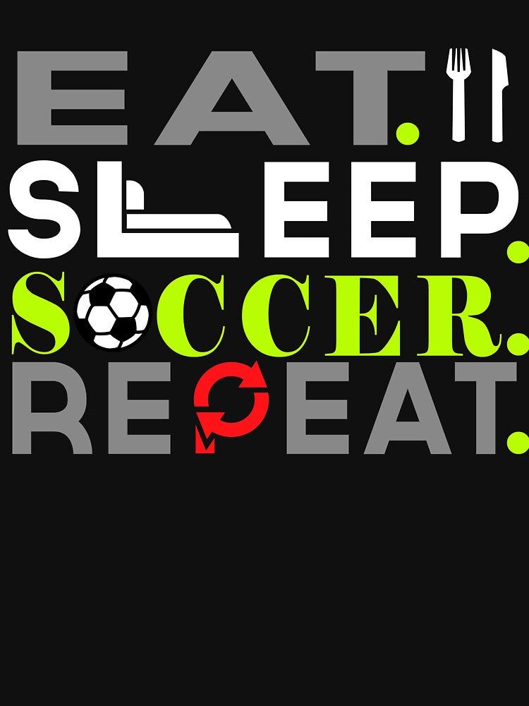Eat Sleep Soccer Repeat by Kieran Abbott
