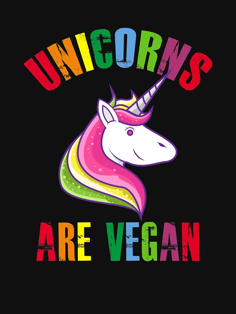 Unicorns Are Vegan, Funny Vegan, Cute Vegetarian by Designs4Less T-Shirts, Hoodie, Sweatshirt | BlankRebels.com (Image 3)
