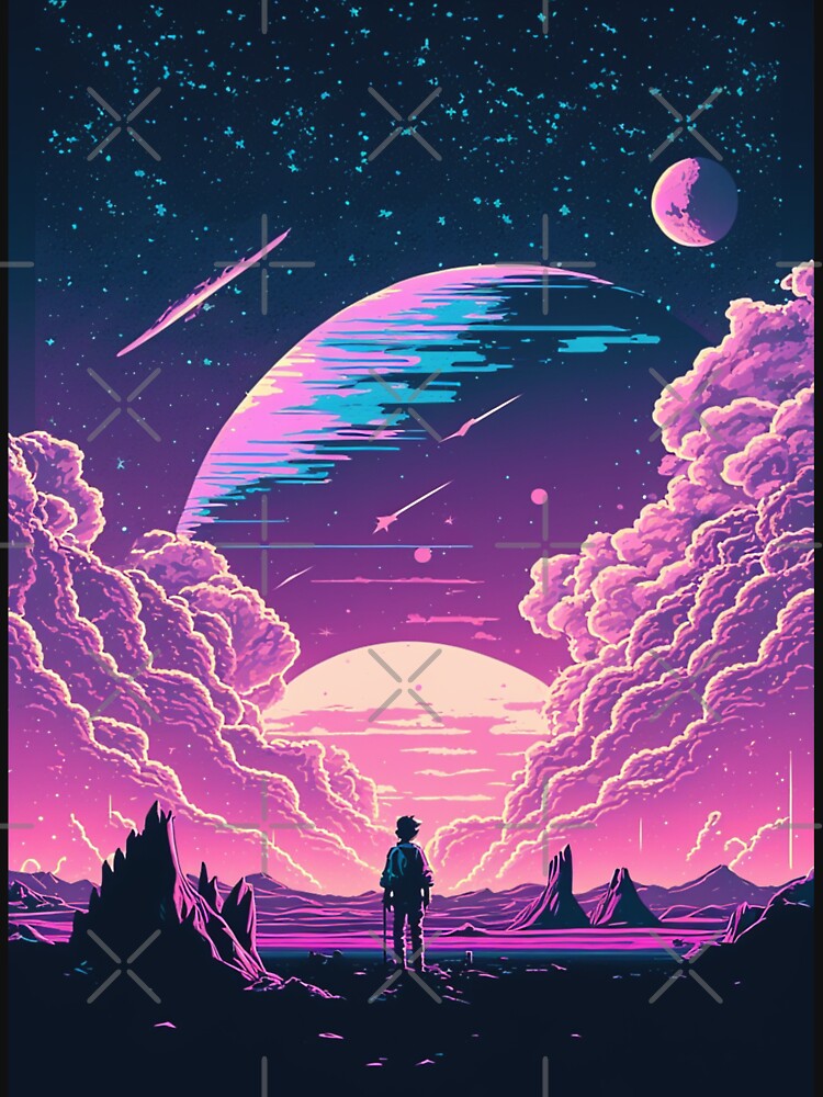 Vaporwave Space Universe by RESToRAPTOR T-Shirts, Hoodie, Sweatshirt | BlankRebels.com (Image 3)