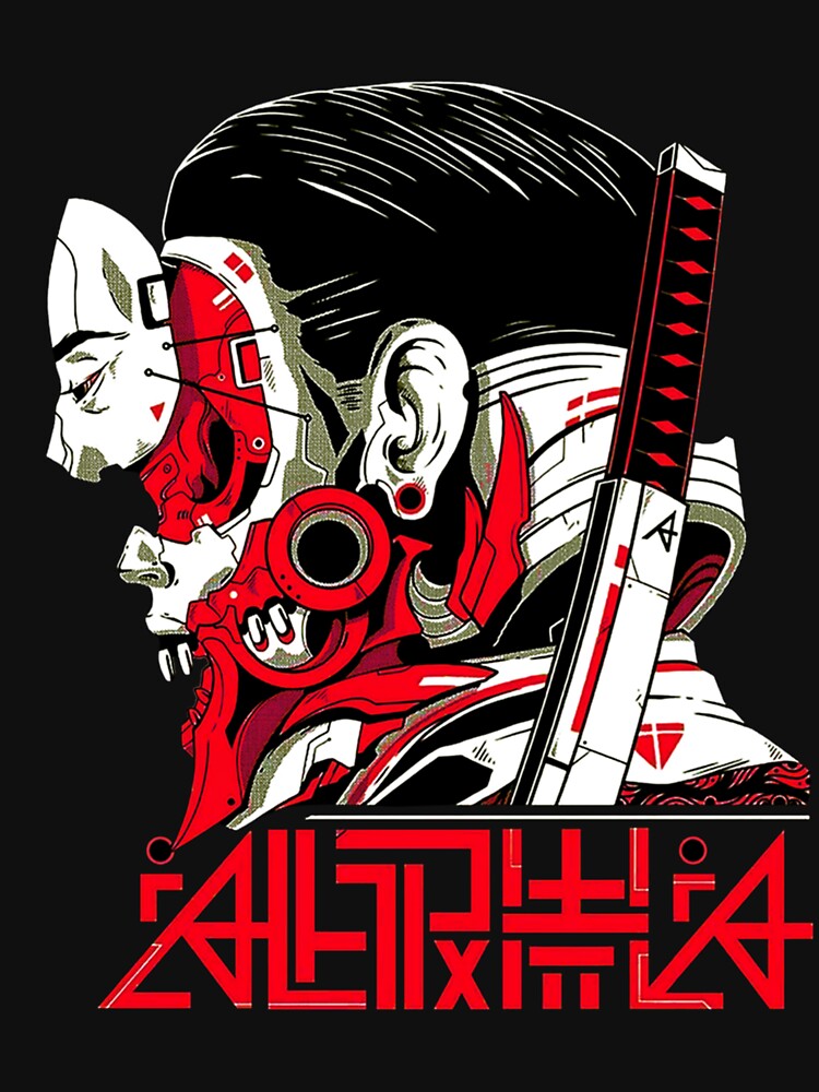 Cyberpunk Vaporwave Samurai Cyborg anime manga by ANIME MANGA CARTOON ★★★★★ T-Shirts, Hoodie, Sweatshirt (Image 3)