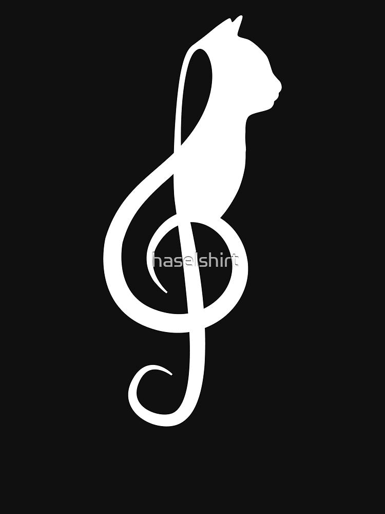 Musical Symbol Cat Lover Musician Music Notes by haselshirt T-Shirts, Hoodie, Sweatshirt | BlankRebels.com (Image 3)