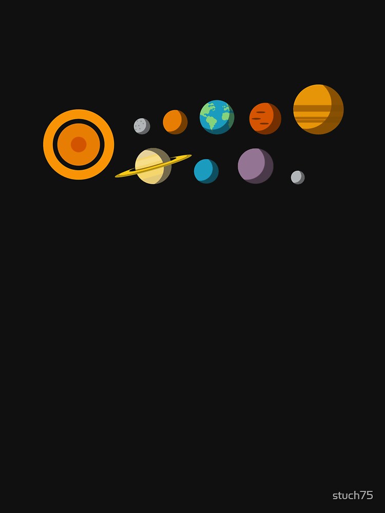 Solar System by stuch75 T-Shirts, Hoodie, Sweatshirt | BlankRebels.com (Image 3)