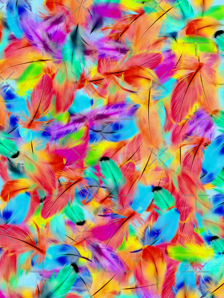 Feathers Abstract Art by Tshirtstory T-Shirts, Hoodie, Sweatshirt | BlankRebels.com (Image 3)