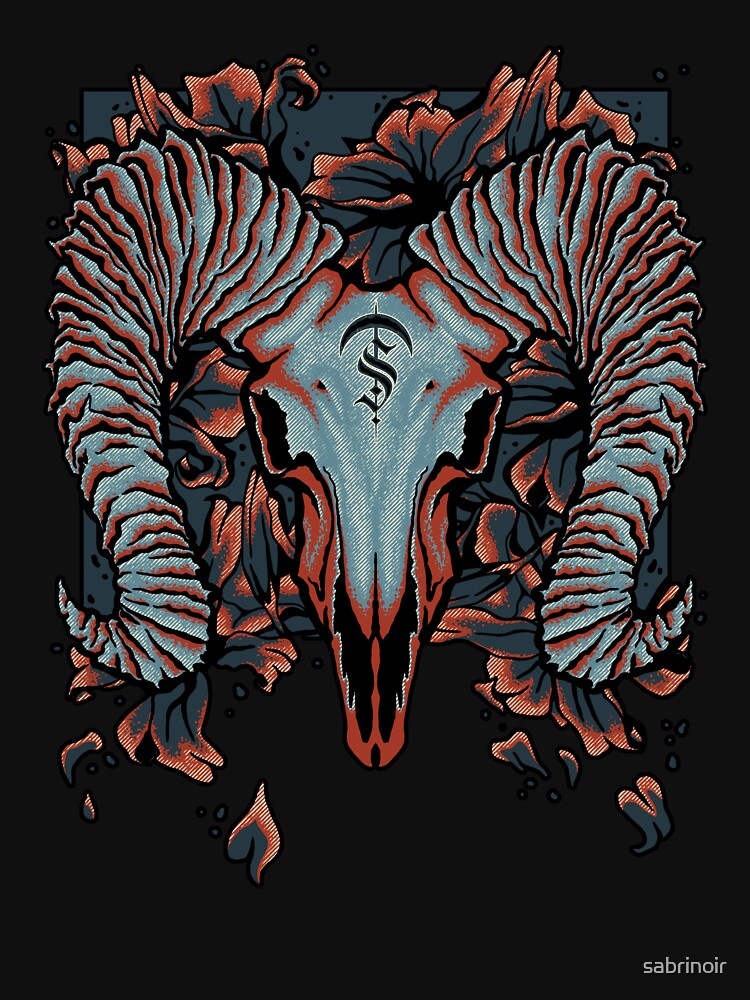 GOATSKULL by sabrinoir T-Shirts, Hoodie, Sweatshirt | BlankRebels.com (Image 3)