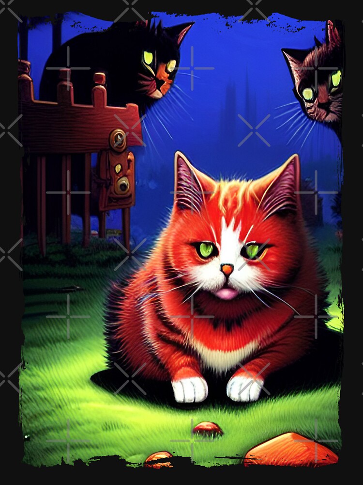 Sad Cat in Grunge 3 by GeminiDaydreamer T-Shirts, Hoodie, Sweatshirt | BlankRebels.com (Image 3)