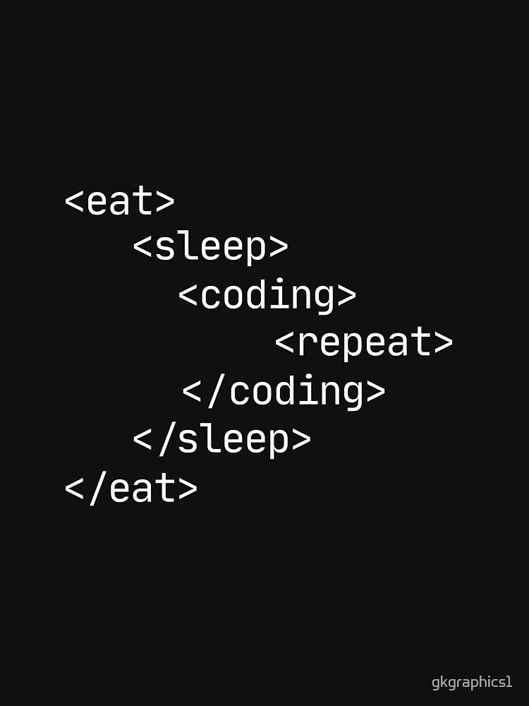 eat sleep code repeat by gkgraphics1