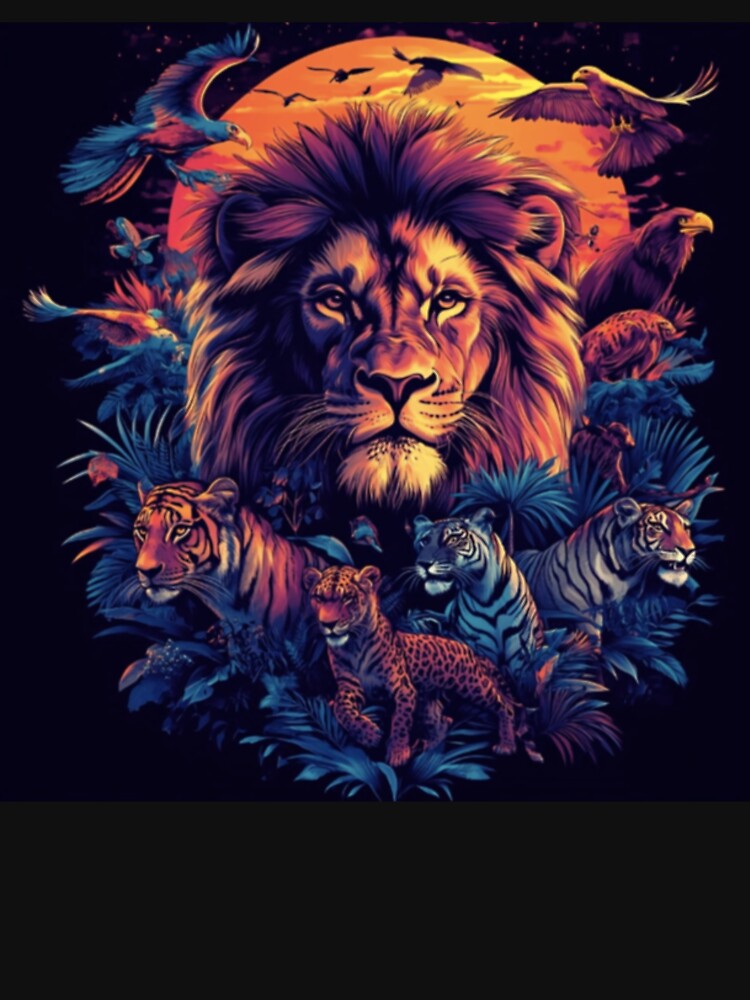 Majestic Wildlife Forest Sunset Scene by Rafał Stadnik T-Shirts, Hoodie, Sweatshirt | BlankRebels.com (Image 3)