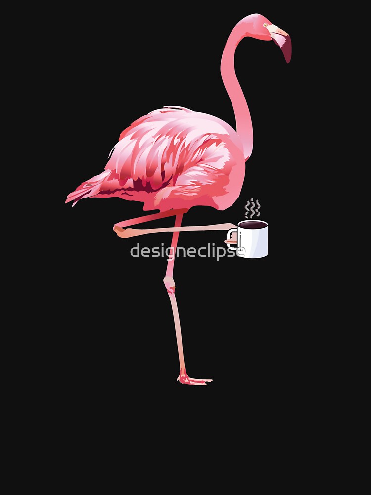 Flamingo Coffee by designeclipse T-Shirts, Hoodie, Sweatshirt | BlankRebels.com (Image 3)