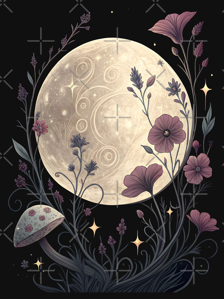 Full Moon Bloom by SolombraArt T-Shirts, Hoodie, Sweatshirt | BlankRebels.com (Image 3)