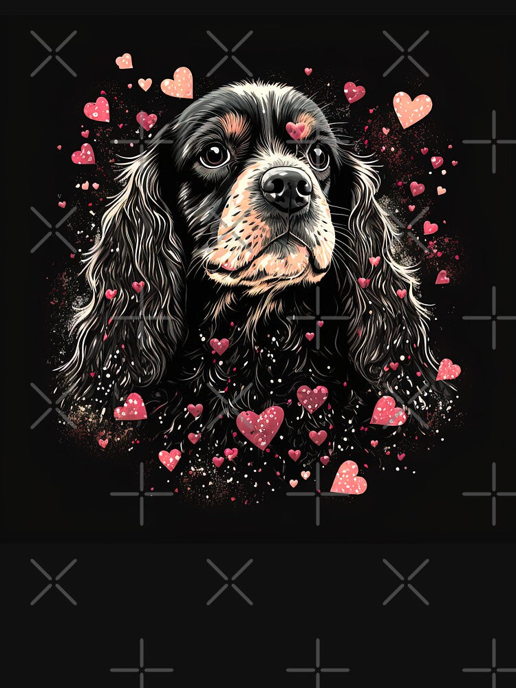 Cute American Cocker Spaniel Dog Valentine by Juliascutecornr T-Shirts, Hoodie, Sweatshirt | BlankRebels.com (Image 3)