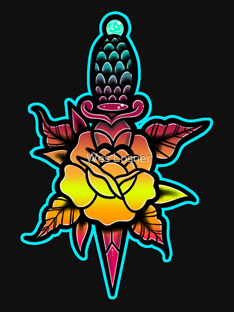 Rose and Dagger by Wes Losner T-Shirts, Hoodie, Sweatshirt | BlankRebels.com (Image 3)