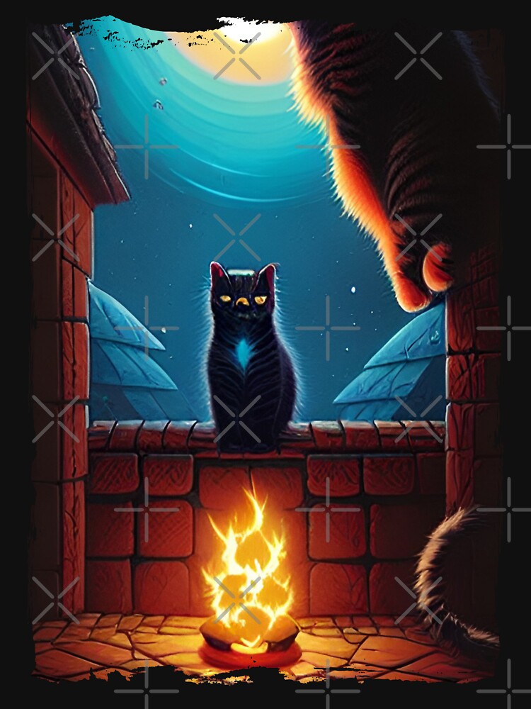 Sad Cat in Grunge 4 by GeminiDaydreamer T-Shirts, Hoodie, Sweatshirt | BlankRebels.com (Image 3)